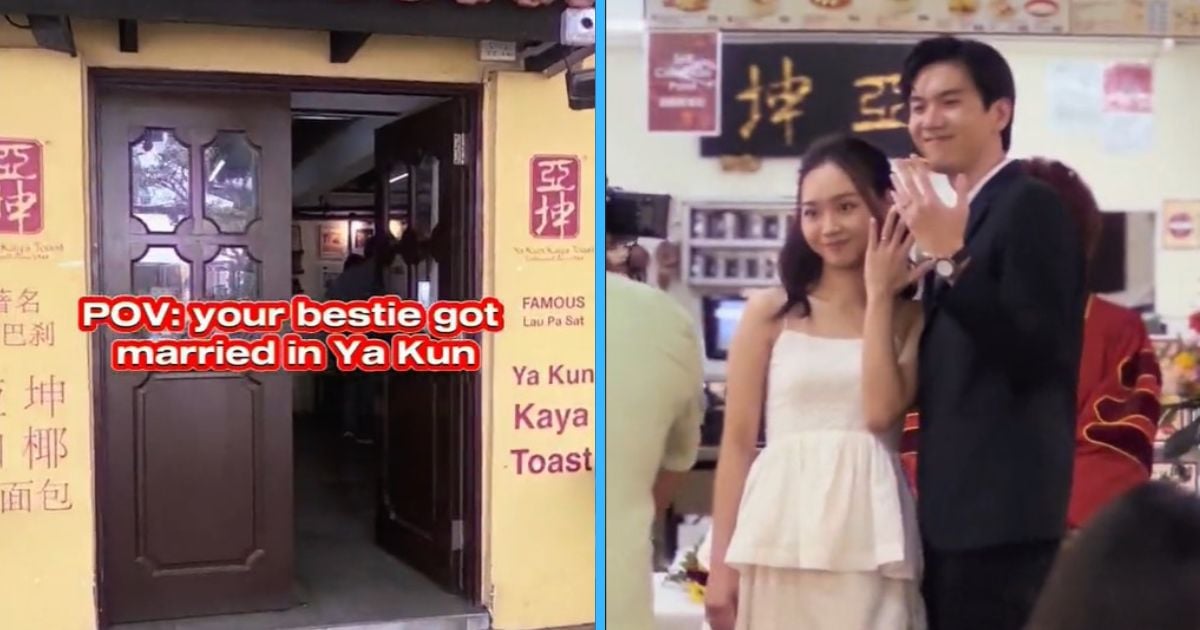 S’pore Couple Won the Internet By Hosting Their Wedding in a Ya Kun Outlet